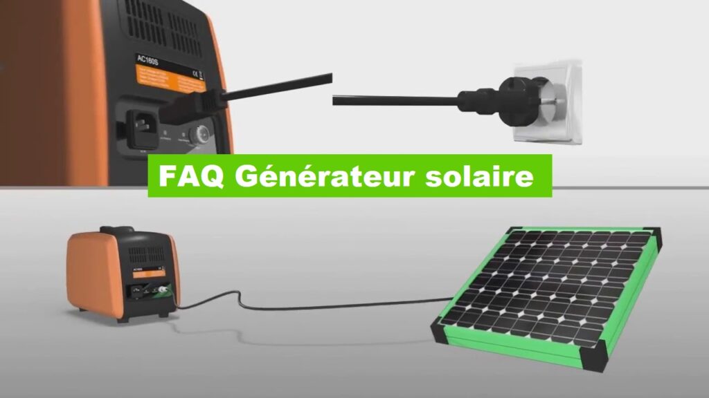 Toutes les questions sur le générateur d'énergie solaire. FAQ générateur