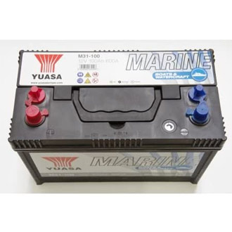Batterie marine Yuasa 100 Ampères-heures M31 - Watteo